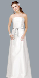 Feminine Strapless Bridal Gown 
