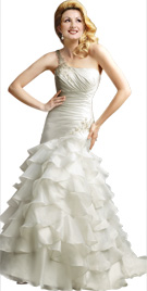 Ruffled Bridal Gown | Bridal Dresses