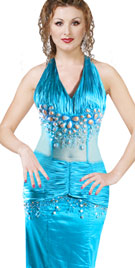 Halter Beaded Carnival Gown | Carnival Costumes & Dresses