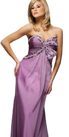 Strapless Beaded Evening Gown | Evening Dresses