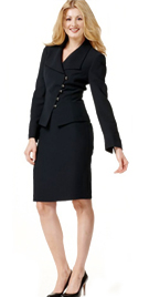Double Breasted Womens Office Wear | Formal Office Skirt Suit 