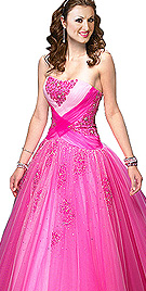 New Form Flattering Strapless Ball Gown 