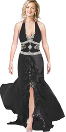 Sparkling Beaded Evening Gown 