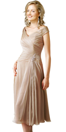 Knee Length Pleated Spring Dress | Online Spring Dresses