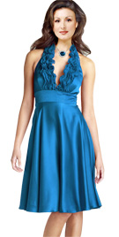 Ruffled Neckline Summer Dress | Online Summer Collection 2010 