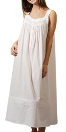Designer Lace Trimmed Night Gown