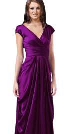Alluring Woman`s Day V Neckline Gown