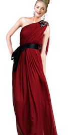 Pleated Woman Day Gown